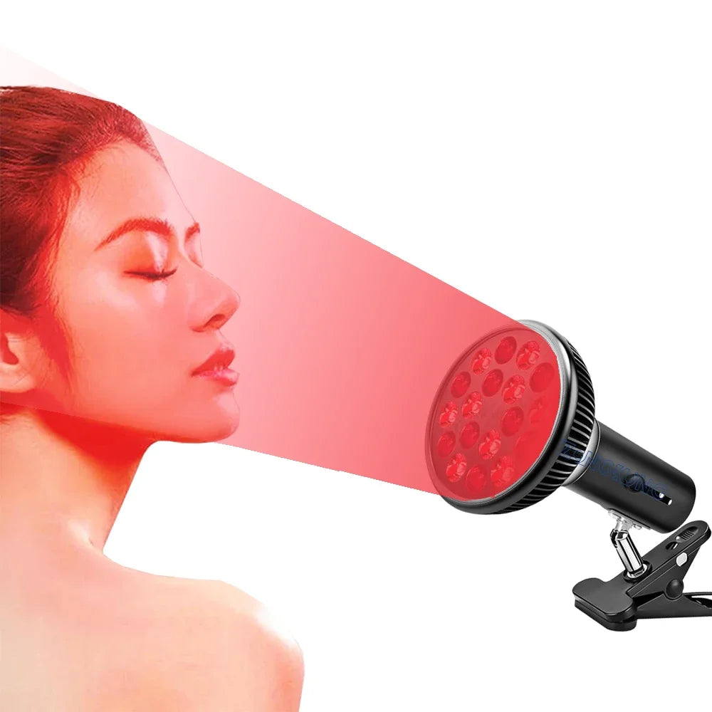 Clip On Red Light Therapy Lamp 54W 660nm & 850nm Infrared