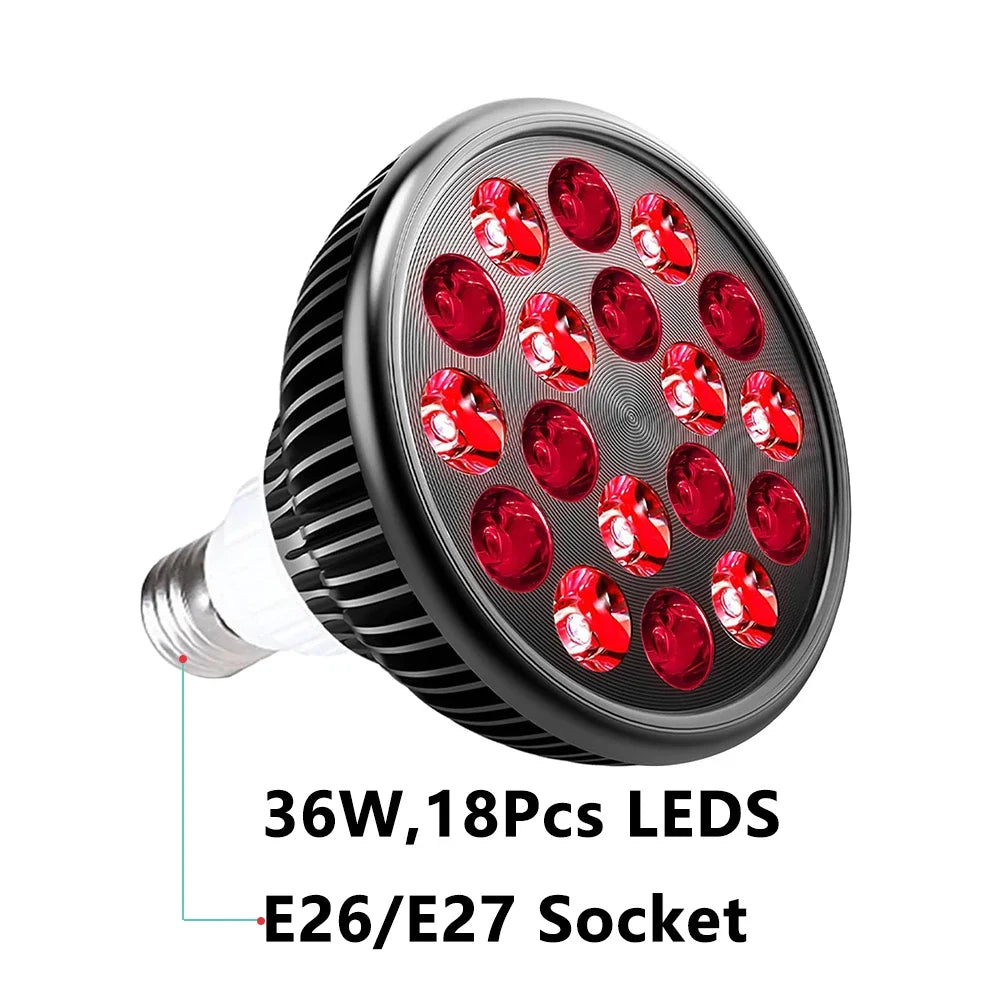 Clip On Red Light Therapy Lamp 54W 660nm & 850nm Infrared